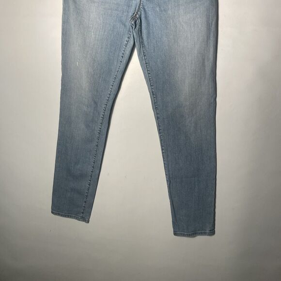 LOFT Relaxed Skinny Jeweled Jeans Pants in Horizon Blue Wash Size 26/2 - Picture 3 of 10